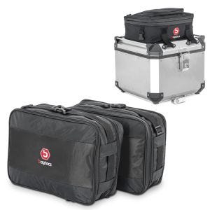 Vario Koffer Innentaschen passend für BMW R 1200 GS / Adventure 04-12 + Zusatztasche für Aluminium Topcase