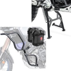 Kit Béquille centrale + crash bar + sacoches compatible avec Yamaha Tenere 700 19-24 Pare carter haut inférieure