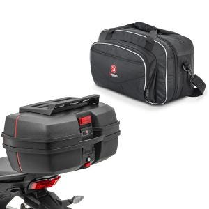 Topcase DK45 Universal 45 Liter mit Gepäckgrill + Topcase Innentasche passend für Yamaha Tracer 9 / GT