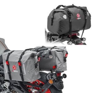 Hecktasche Drybag 60l + Satteltaschen Wasserdicht 2x30L Rollverschluss
