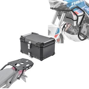 Set Alu Topcase + Träger passend für Aprilia Tuareg 660 22-24 + Sturzbügel Set