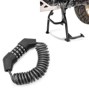 Antivol casque HS1 + béquille centrale compatible avec Honda Africa Twin CRF 1000 L 16-19 béquille centrale