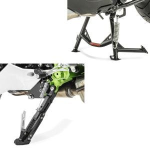 Béquille latérale aluminium réglable en hauteur + béquille centrale compatible avec Honda NC 750 X 14-20