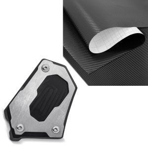 Wrapping film adhésif film carbone 75x100cm look carbone 3D + rallonge de béquille latérale compatible avec BMW R 1250 GS / Adventure 19-24