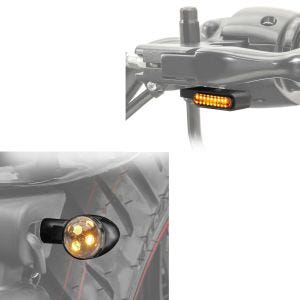 LED Blinker BL3 mit E-Prufzeichen getont + LED Lauflicht Lenkerblinker Blinker mit E-Prufzeichen 2 Stuck getont