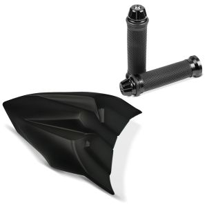Lenkergriffe 2X 22mm + Soziusabdeckung passend für Kawasaki Ninja 650 / Z 650 17-19 Höckerabdeckungmatt