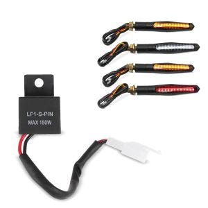 12V 2 PIN Blinker Relais passend für Yamaha Tenere 700 / TDM 900 / TDM 850 LED + Lauflicht Blinker mit E-Prüfzeichen
