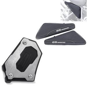Rahmentaschen BF3 Zusatztaschen Paar + Seitenständerfuß Verbreiterung passend für BMW R 1250 GS / Adventure 19-24