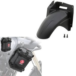Enjoliveur de roue arrière compatible avec Suzuki V-Strom 650 / XT 04-24 + paire de sacoches pare-chocs K3 6Ltr