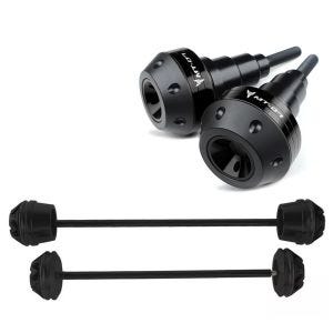 Sturzpads + Sturzpads Hinter- und Vorderachse VS2 Slider Protektoren passend für Yamaha MT-07 15-21