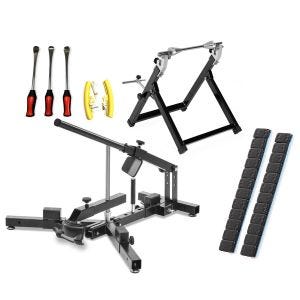 Auswuchtgewichte Klebegewichte für Motorradreifen 2 Stück 12x5g + Reifenmontiergerät Set passend für BMW R 1200 / 1150 GS / Adventure
