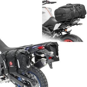 Sac à dos compatible avec Yamaha Tenere 700 RG4 avec sangles + sacoches 2x30L sacoches latérales