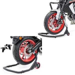 Hinterrad Montageständer passend für Kawasaki Z 900 Falcone mit L und V Aufnahme + Lenkkopfständer