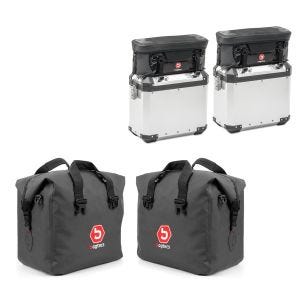 Set Koffer Innentaschen passend für Ducati Multistrada 1260 / Enduro BT5 + Set 2x Alukoffer Zusatztasche