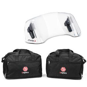 Vario Spoiler Aufsatz Puig 20764W klar + Alukoffer Innentaschen passend für BMW F 850 GS / Adventure 18-23