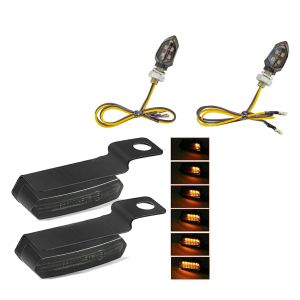 Lenkerblinker getont + LED Blinker mit E-Prufzeichen KP8 getont