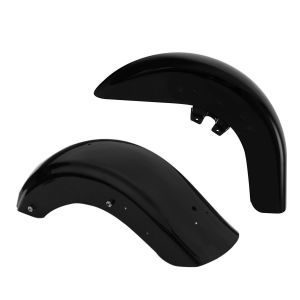 Set: Garde Boue arriere II compatible avec Harley Davidson CVO Road Glide Ultra 11-16 Aile Craftride noir + Garde-boue compatible avec Harley Davidson CVO Road Glide Ultra 11-13 fender Craftride V5