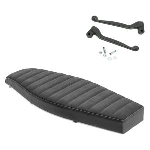 Sitzbank flach VS1 Craftride passend für Simson S51 / S50 / S70 + Bremshebel und Kupplungshebel schwarz