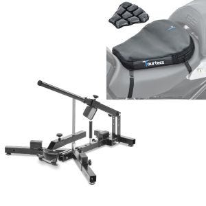 Set: Démonte pneu moto / changeur de pneus 12-21" MD4 ConStands avec Moto Coussin d'air Air Deluxe M noir
