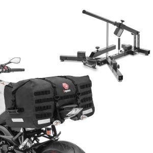 Set: Démonte pneu moto 12-21" MD4 ConStands avec Moto Sacoche de Selle arrière SX70 70Ltr etanche noir