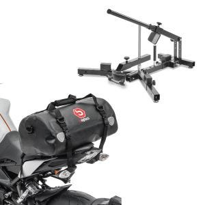 Set: Démonte pneu moto 12-21" MD4 ConStands avec Sacoche de selle Moto arrière XF30 Dry Bag Etanche Volume 30l