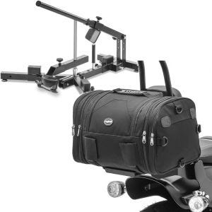 Set: Démonte pneu moto 12-21" MD4 ConStands avec Moto Sacoche Arrière RB1 24-30Ltr pour retro bikes noir
