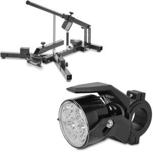 Set: Démonte pneu moto 12-21" MD4 ConStands avec Moto Phare Additionnel LED S2 seul avec homologation ECE