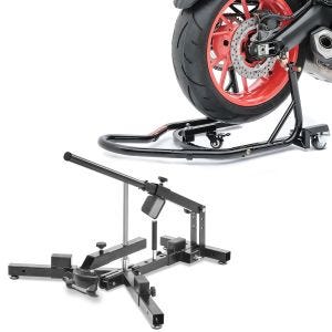 Set: Démonte pneu moto / changeur de pneus 12-21" MD4 ConStands avec Béquille de Range Arrière Mover II Racing noir