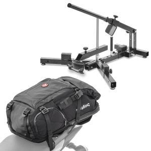 Set: Démonte pneu moto 12-21" MD4 ConStands avec Sac à dos moto HX5 Sacoche de selle imperméable 45Ltr avec porte-casque