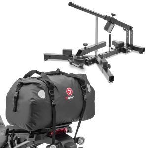 Set: Démonte pneu moto 12-21" MD4 ConStands avec Sacoche de selle Moto arrière XF60 Dry Bag Etanche Volume 60l