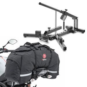 Set: Démonte pneu moto 12-21" MD4 ConStands avec Sacoche de selle moto SX80 sacoche arrière 70Ltr noir