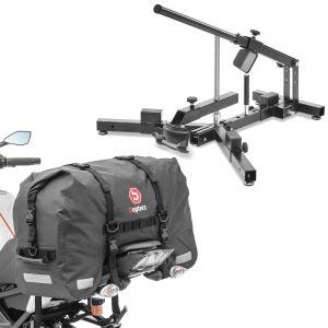 Set: Démonte pneu moto 12-21" MD4 ConStands avec Sacoche de selle Moto arrière SX45 Etanche Volume 45L
