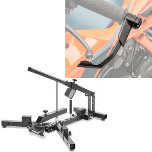 Set: Démonte pneu moto 12-21" MD4 ConStands avec Protections de levier frein et embrayage Alu X1 Noir