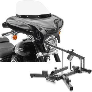 Set: Carenage Batwing pour Chopper et Custombikes Craftride avec Démonte pneu moto / changeur de pneus 12-21" MD4