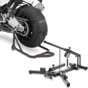 Set: Moto Couvertures Chauffantes Laguna Seca 60-80°C 17 pouces noir ConStands avec Démonte pneu moto 12-21" MD4