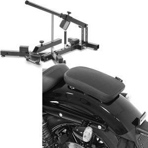 Set: Démonte pneu moto 12-21" MD4 ConStands avec Selle Pouf passager à Ventouses pour Motos Custom Glider X noir