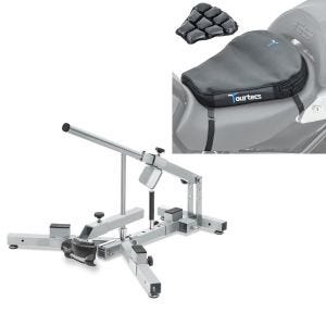 Set: Démonte pneu moto / changeur de pneus 12-21" MD4Z ConStands avec Moto Coussin d'air Air Deluxe M noir