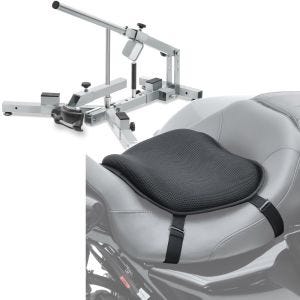 Set: Démonte pneu moto 12-21" MD4Z ConStands avec Moto Gel coussin de selle L coussin confort universel noir