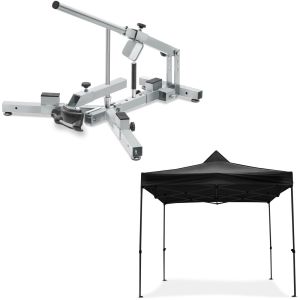 Set: Démonte pneu moto 12-21" MD4Z ConStands avec Pavillion pliable 3x3m / tente de course pour la piste noir