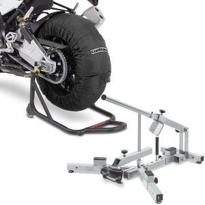 Set: Moto Couvertures Chauffantes Billown 60-80-95 °C 17 pouces noir ConStands avec Démonte pneu moto 12-21" MD4Z
