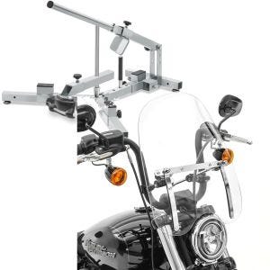 Set: Démonte pneu moto 12-21" MD4Z ConStands avec Moto Paré-Brise CW1 pour Chopper Cruiser et Custombikes clair
