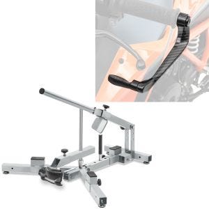 Set: Démonte pneu moto 12-21" MD4Z ConStands avec Protections de levier frein et embrayage Alu X6 Noir