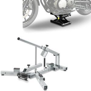 Set: Reifenmontiergerät für M.Reifen 12-21" MD4Z ConStands mit Hebebühne Mid-lift M passend für Chopper / Custombike bis kg sw CB39716