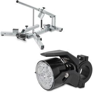 Set: Démonte pneu moto 12-21" MD4Z ConStands avec Moto Phare Additionnel LED S2 seul avec homologation ECE