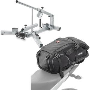 Set: Démonte pneu moto 12-21" MD4Z ConStands avec Sac à dos moto HX5 Sacoche de selle imp. 45Ltr avec porte-casque