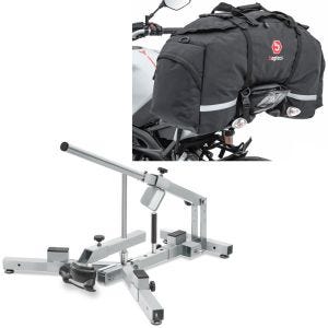 Set: Démonte pneu moto 12-21" MD4Z ConStands avec Sacoche de selle moto SX80 sacoche arrière 70Ltr noir