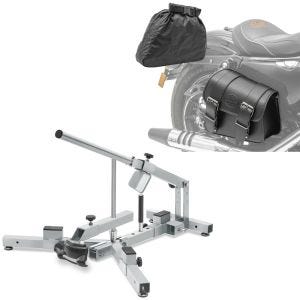 Set: Démonte pneu moto 12-21" MD4Z ConStands avec Moto Sacoche droite Montana 8Ltr Valise pour Chopper noir