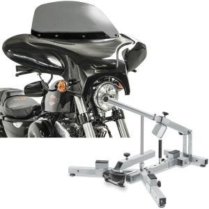 Set: Carenage Batwing pour Chopper et Custombikes en fumé clair Craftride avec Démonte pneu moto 12-21" MD4Z