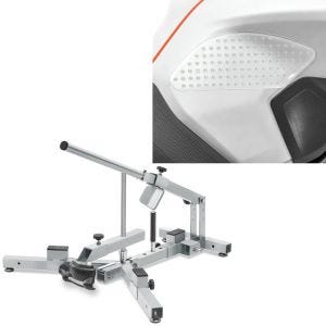 Set: Démonte pneu moto / changeur de pneus 12-21" MD4Z ConStands avec Protège réservoir lateral moto Grip M transp.