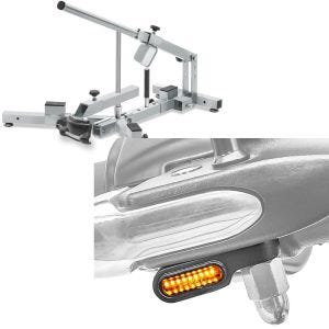 Set: Démonte pneu moto 12-21" MD4Z ConStands avec LED Clignotants pour guidon Indicateurs Universels XS teinté